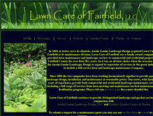 Tablet Screenshot of lawncareoffairfield.com